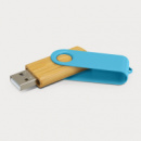 Helix 4GB Bamboo Flash Drive+Light Blue