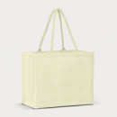 Torino Jute Tote Bag Colour Match+White