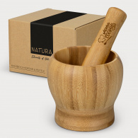 Bamboo Mortar and Pestle image