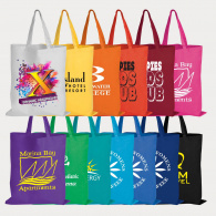 Coloured Cotton Short Handle Tote Bag image