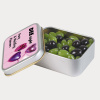 Corporate Colour Mini Jelly Beans in Silver Rectangular Tin