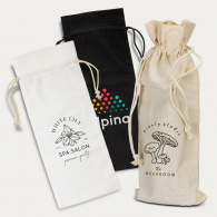 Cotton Wine Drawstring Bag image