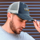 Faded Trucker Cap+in use