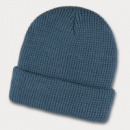 Galway Waffle Beanie+Slate Blue