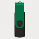 Helix 16GB Dual Flash Drive+Dark Green