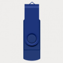 Helix 8GB Dual Flash Drive+Dark Blue