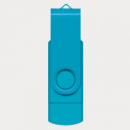 Helix 8GB Dual Flash Drive+Light Blue