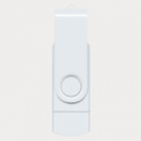 Helix 8GB Dual Flash Drive+White