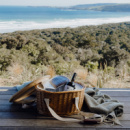 Keepsake Picnic Cooler Basket+in use