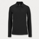 SOLS Perfect Womens Long Sleeve Polo+Black