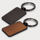 Santo Key Ring Rectangle+Gunmetal