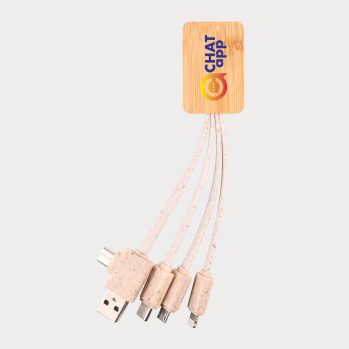 Sprite Square Bamboo Charging Cable