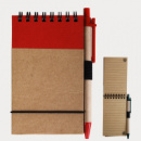 Tradie Cardboard Notebook with Pen+Red