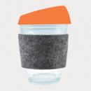 Vienna Coffee Cup Silicone Lid RPET Band+Orange