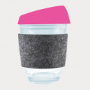 Vienna Coffee Cup Silicone Lid RPET Band+Pink