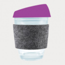 Vienna Coffee Cup Silicone Lid RPET Band+Purple