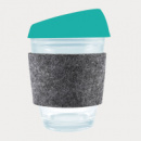 Vienna Coffee Cup Silicone Lid RPET Band+Teal