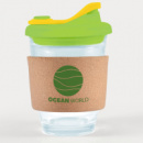 Vienna Coffee Cup Snap Lid Cork Band+screen print