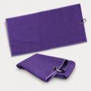 Waffle Golf Towel+Purple