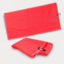 Waffle Golf Towel+Red