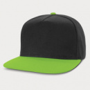 Crusade Contrast Flat Peak Cap+Bright Green