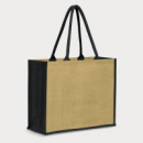 Modena Jute Tote Bag+Black