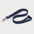 Silicone Lanyard+Navy